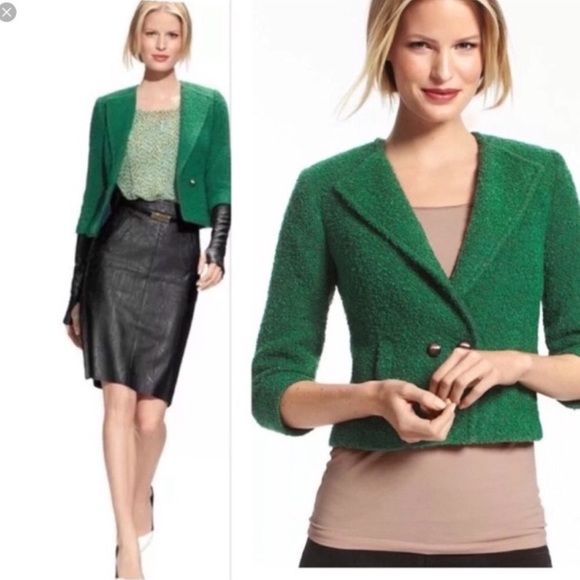 CAbi emerald green cropped blazer - Picture 9 of 10